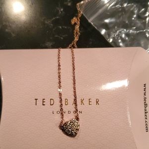 Ted Baker crystal heart necklace